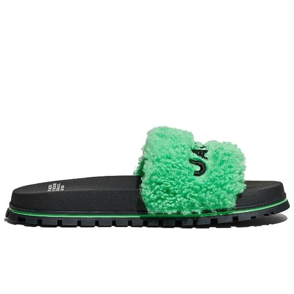 Marc Jacobs The Teddy Slide – Fluffy Green - Picture 2 of 9